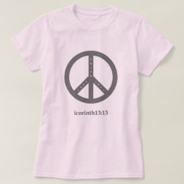 Camiseta de fe, esperanza y amor (rosa)