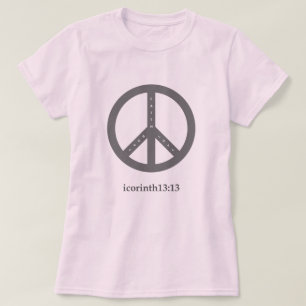 Camiseta de fe, esperanza y amor (rosa)