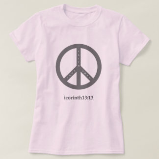 Camiseta de fe, esperanza y amor (rosa)