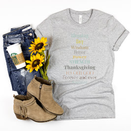 Camiseta de fe para mujeres - bendición de la glor