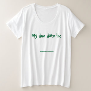 Camiseta de fecha de vencimiento