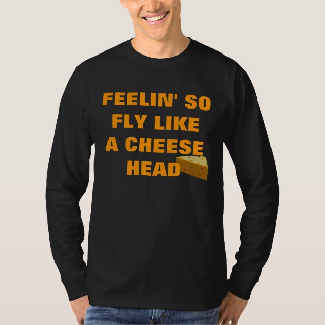 CAMISETA DE FEELIN MOSCA TAN COMO UNA CABEZA DEL QUESO (Anverso)