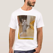 Camiseta de felinos felices