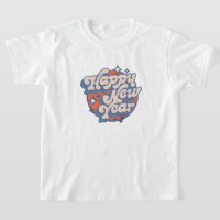 Camiseta de "Feliz Año Nuevo" - Diseño festivo y d