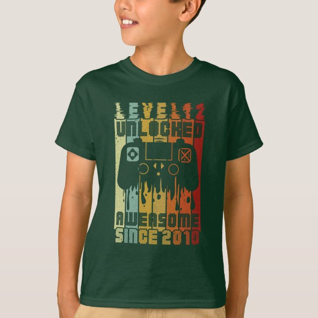 Camiseta de feliz cumpleaños de nivel 12 2010 (Anverso)