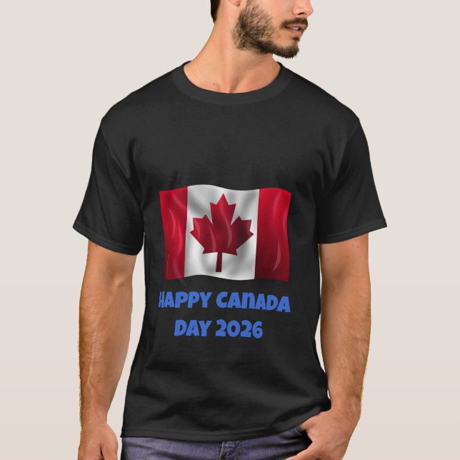 Camiseta de Feliz Día de Canadá para Hombres (Anverso)