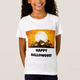 Camiseta de Feliz Halloween para niña