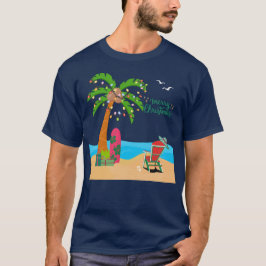 Camiseta de Feliz Navidad en la Playa
