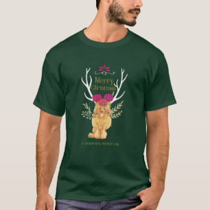 Camiseta de Feliz Navidad Poodle