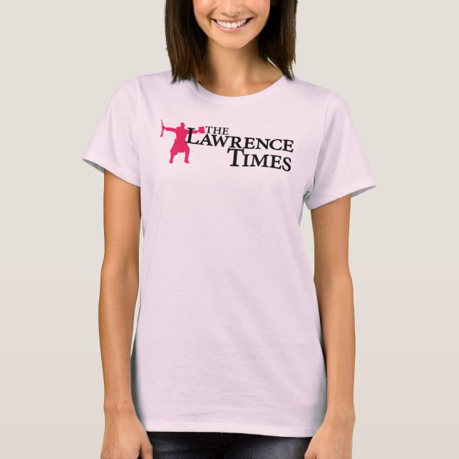 Camiseta de femme rosa Lawrence Times (Anverso)