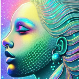 Camiseta de ficción de ciencia alienígena Mermaid