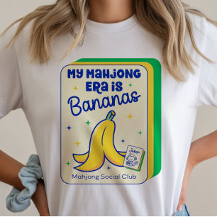 Camiseta de Ficha de Juego de Mahjong Era Banana P