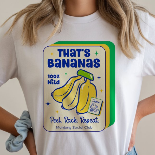 Camiseta de fichas de Mahjong That's Bananas (Subido por el creador)