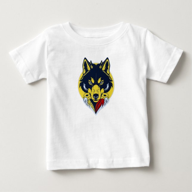 Camiseta De Fierce Wolf Head (Anverso)