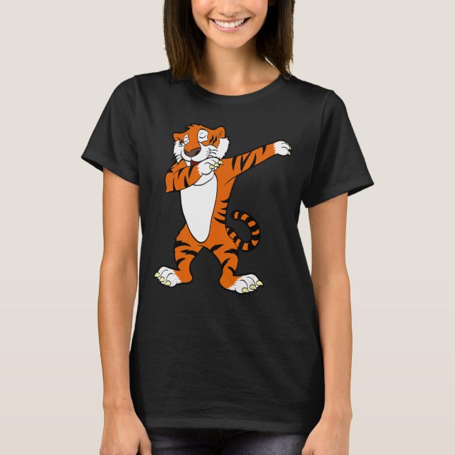 Camiseta de Fiesta animal de tigre caliente (Anverso)