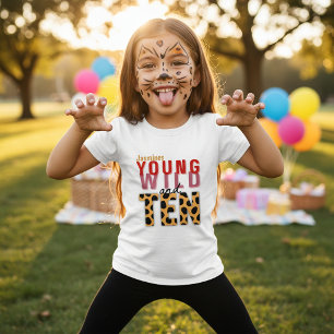 Camiseta de fiesta con estampado de leopardo para