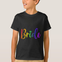 Camiseta de fiesta de boda gay lesbiana Lgbt novia