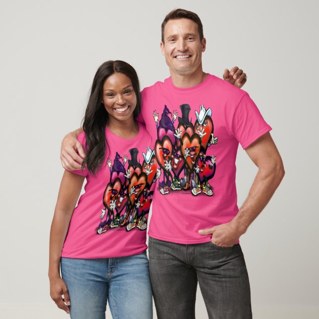 Camiseta de fiesta de corazones (Unisexo)