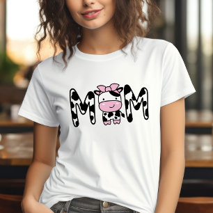 Camiseta de fiesta de cumpleaños con tema de vaca 