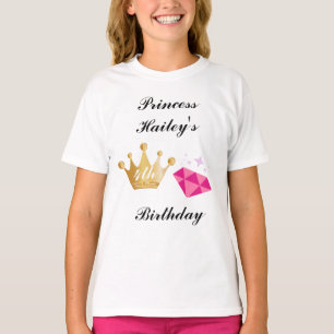 Camiseta de fiesta de cumpleaños de la princesa ro