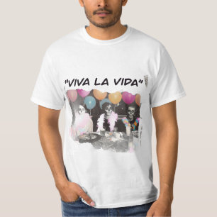 Camiseta de fiesta de esqueleto Viva La Vida