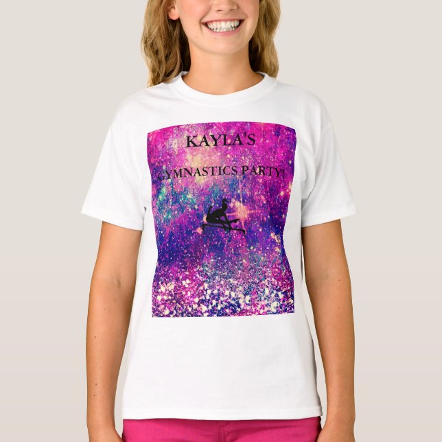 CAMISETA DE FIESTA DE GIMNASTICA PERSONALIZADA (Anverso)