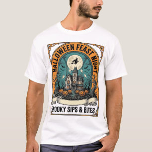 Camiseta de fiesta de Halloween Festín espeluznant