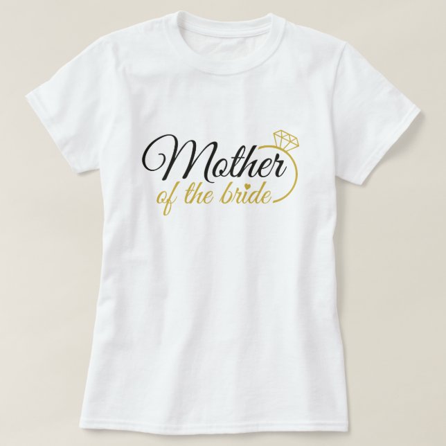 Camiseta de fiesta de la madre de la novia (Diseño del anverso)