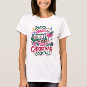 Camiseta de fiesta de Mahjong estantes snacks cóct