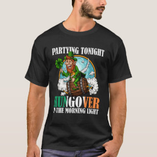 Camiseta De fiesta esta noche resaca la luz de la mañana Bo