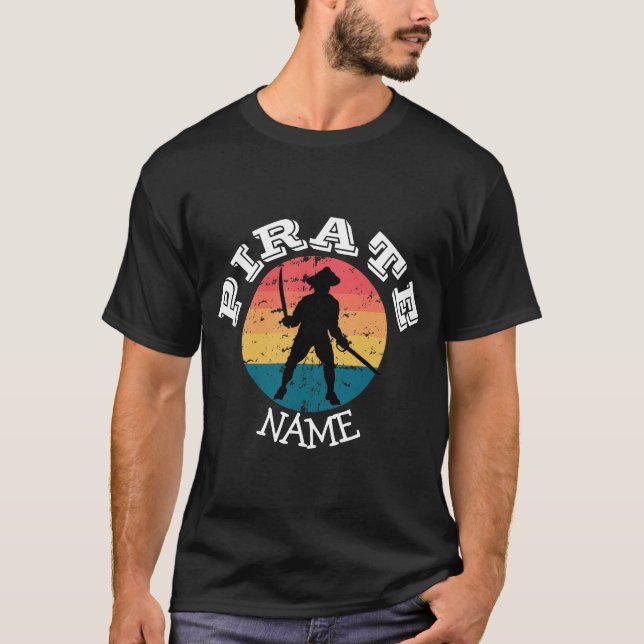 Camiseta de Fiesta pirata al atardecer (Anverso)
