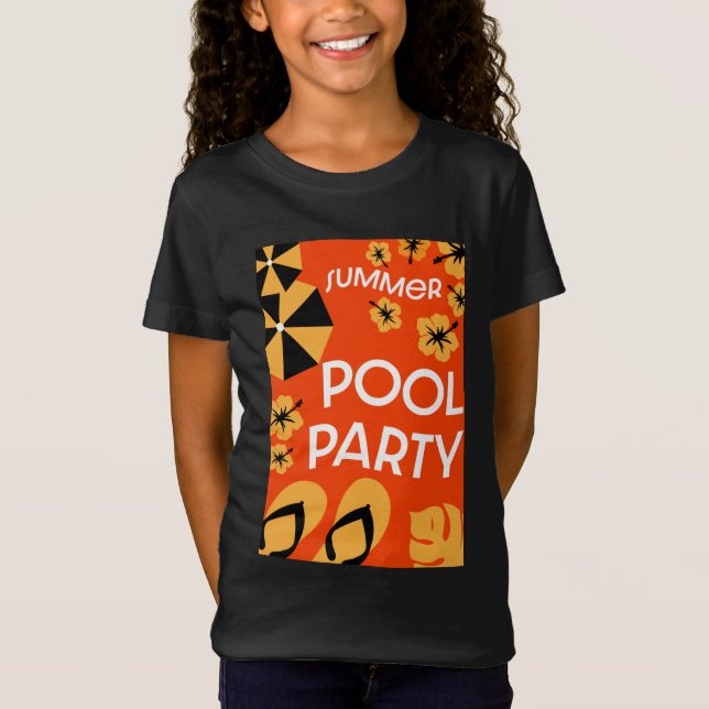 Camiseta de Fiestas de la piscina de verano (Anverso)