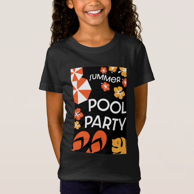 Camiseta de Fiestas de la piscina de verano (Anverso)