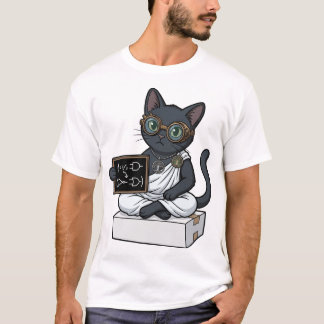 Camiseta de Filosofía y Ley Lady Justice Black Cat