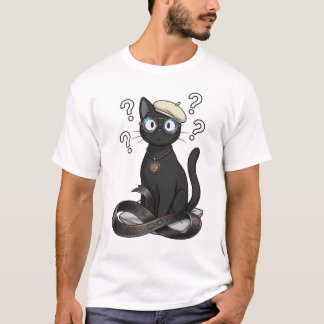 Camiseta de Filosofía y Ley Lady Justice Black Cat