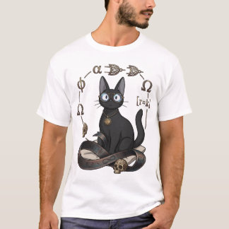 Camiseta de Filosofía y Ley Lady Justice Black Cat