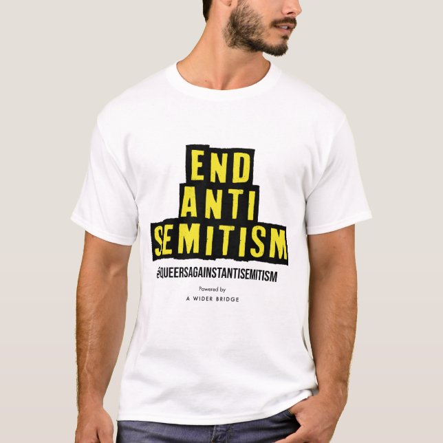 Camiseta de fin de antisemitismo QAA (Anverso)