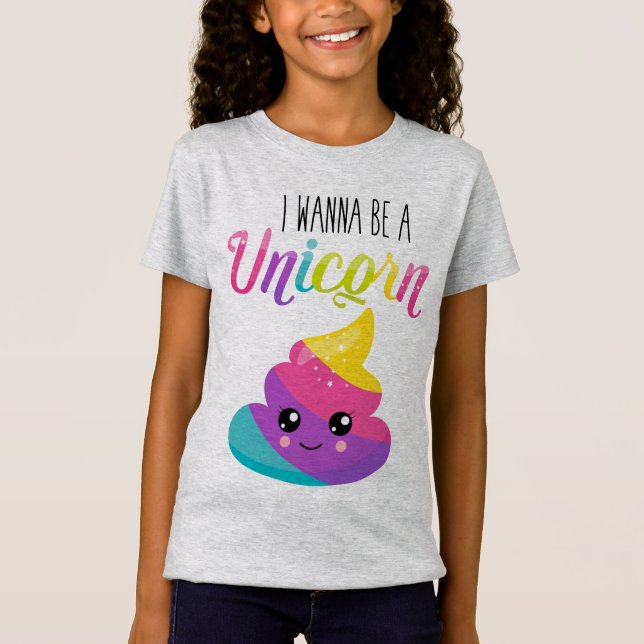 Camiseta de finas camisetas de unicornio (Anverso)