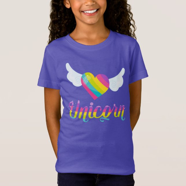 Camiseta de finas camisetas de unicornio (Anverso)