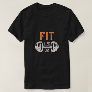 Camiseta de Fitness "Fit Life On Barbell Fitness"