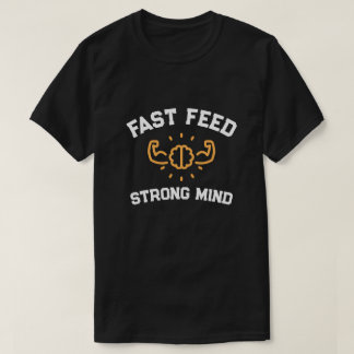 Camiseta de Fitness Mente Fuerte Alimentación Rápi