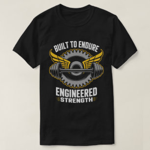 Camiseta de Fitness Rueda Alada Construida para Re