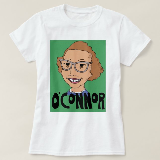 Camiseta de Flannery O'Connor (Diseño del anverso)