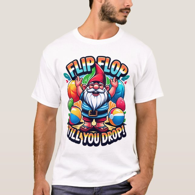 Camiseta de flip flop hasta que te caigas (Anverso)