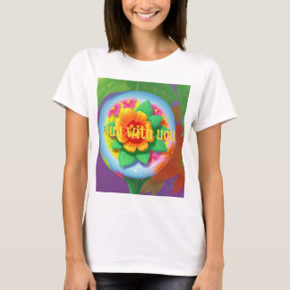 camiseta de flor