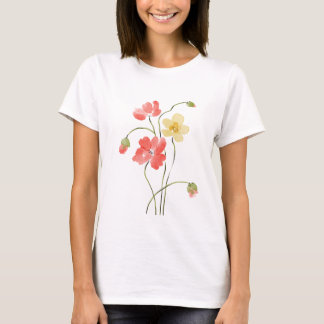 Camiseta de flor de amapola