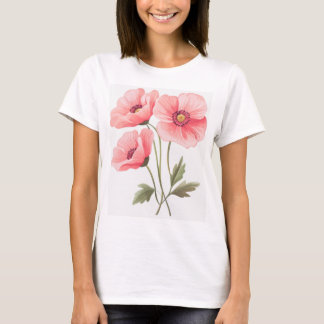 camiseta de flor de bonito