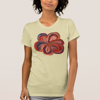 Camiseta de flor de color