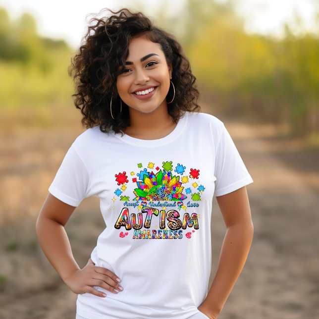 Camiseta de flor de conciencia autista (Subido por el creador)