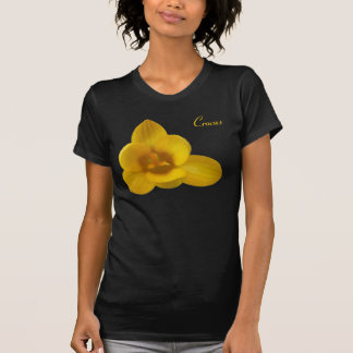 Camiseta de flor de croco amarillo personalizable